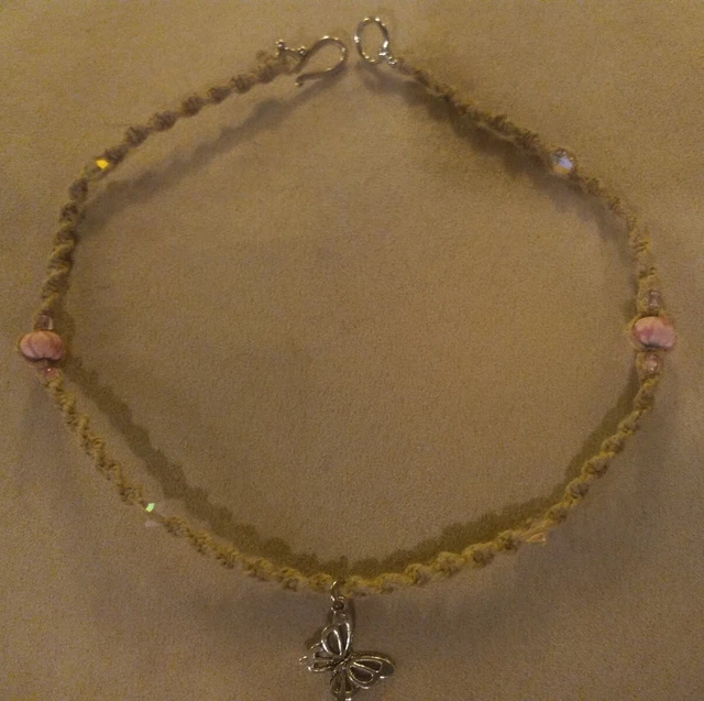 Hemp Necklace Womens Jewelry Handmade