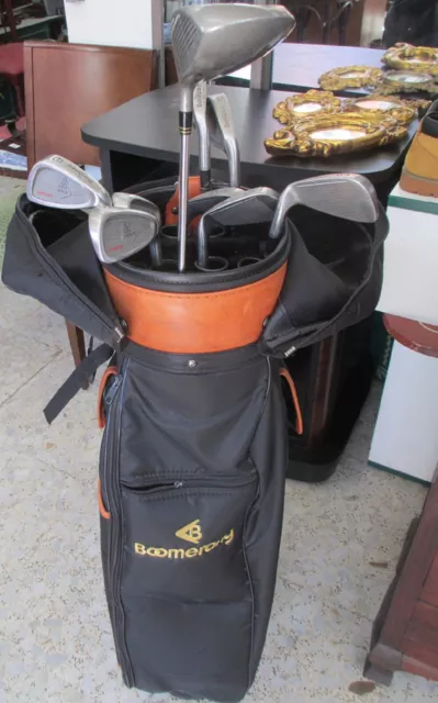 Palos de golf con bolsa marca boomerang lujo