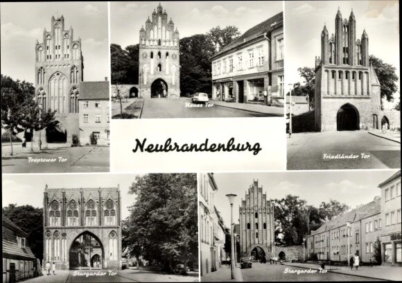 Ak Neubrandenburg in Mecklenburg, Treptower Tor, Neues Tor,... - 3613114