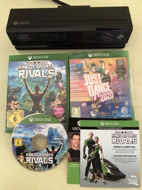 Xbox One  Kinect  - Kamera + Kinect Sports: Rivals+ Just Dance . Blitzversand