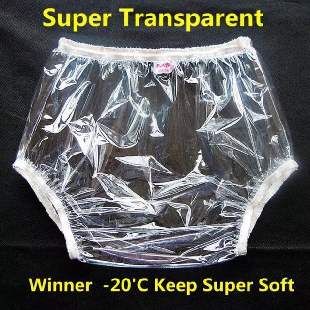 Larger sized adult baby pvc plastic pants soft rubbers diaper terry nappy clean·