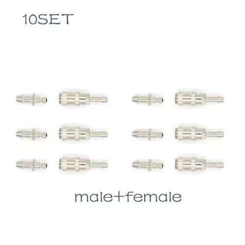 20Set Blood Pressure Cuff Connector Metal Air Hose NIBP Cuff Connector BP12 BP15