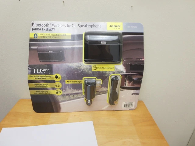 NEW Jabra Freeway Series Wireless Bluetooth Car Speaker/Microphone - Black