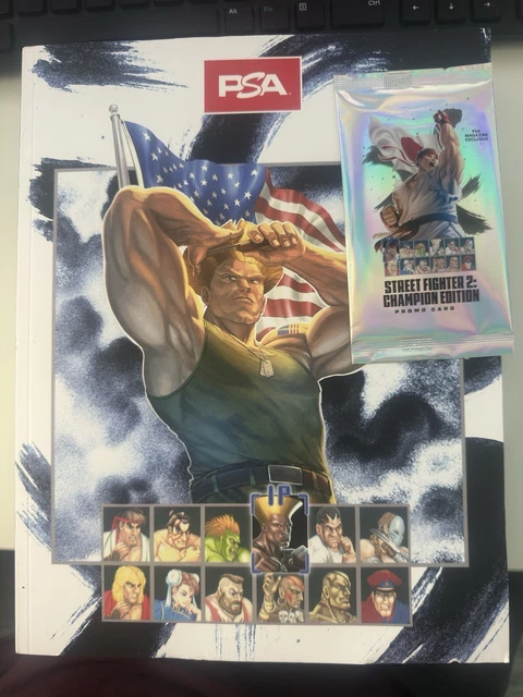 PSAマガジン STREET FIGHTER2 特典 ガイル ブルースター 30 PSA MAGAZINE GUILE Cover Street Fighter 2: Champion Edition