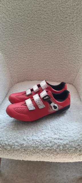 Fizik R3 Carbon Road Cycling Shoes UK 9.5 Red **FREE UK POSTAGE **