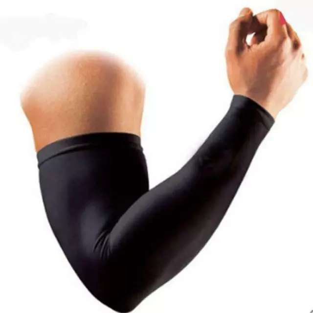 SPORTS COMPRESSION ARM Sleeves x2 Guards Protector Elastic Sleeve Muscle  Support £6.99 - PicClick UK