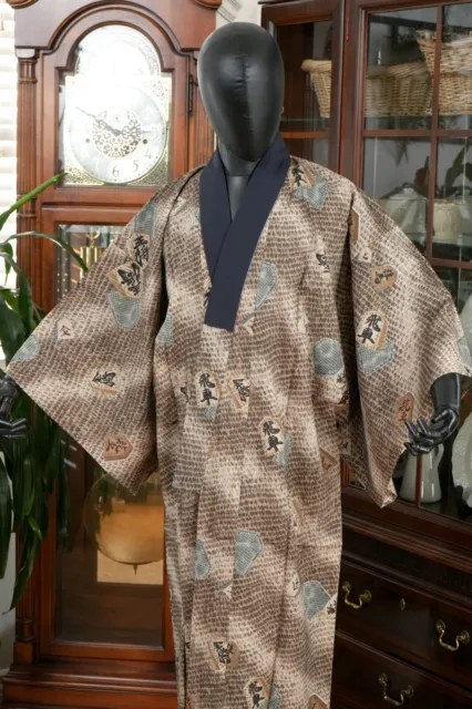 Dear Vanilla Japanese Juban Undergown Men's Kimono Authentic Vintage Japan Made 2