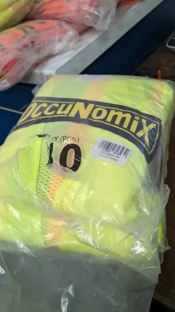 6 PACK ECO-IMZ32T-Y5X High Visibility Reflective Hi Vis Safety Vest YELLOW 5XL