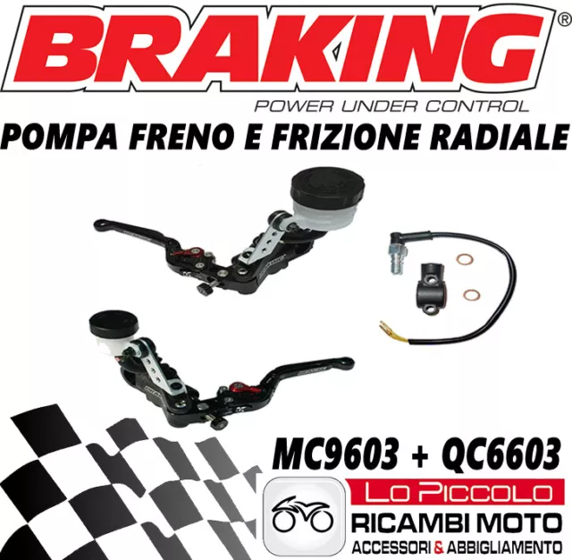 Ducati Panigale 1299 Mc9603 + Qc6603 Pompa Freno E Frizione Radiali Braking