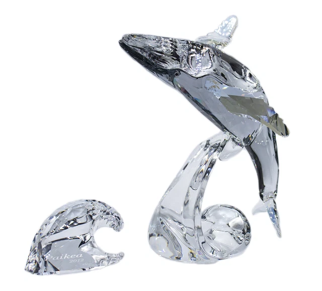 Swarovski Figurine, Humpback Whale, SCS AE Paikea (1095228) 6.2" MIB