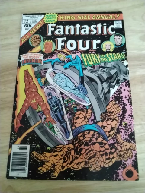 Fantastic Four : Vol : 1 Annual # 12 1977 : Featuring The Inhumans : Cent's Copy