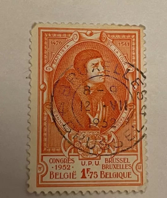 Belgium Stamp Portrait of Jean Baptiste 1952