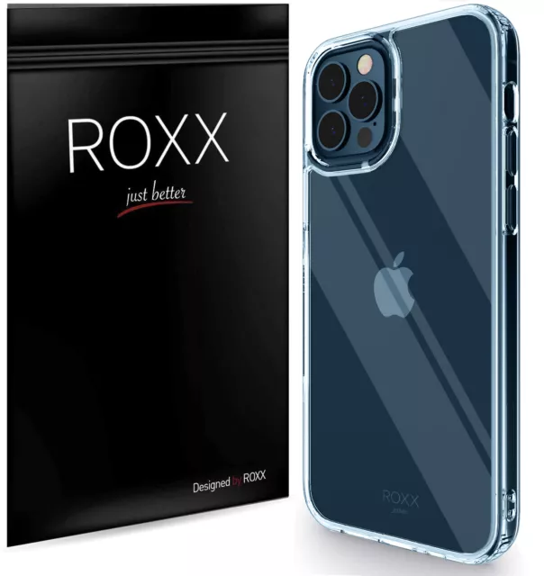 ROXX Apple iPhone 12 Pro Max Antigelb Clear Case Hardcase Transparente Hülle