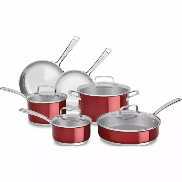 KitchenAid Cookware SS 10pc Candy Apple