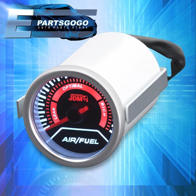 Universal JDM Sport Motor Air/Fuel Gauges LED Display Indicator Lean Rich Engine