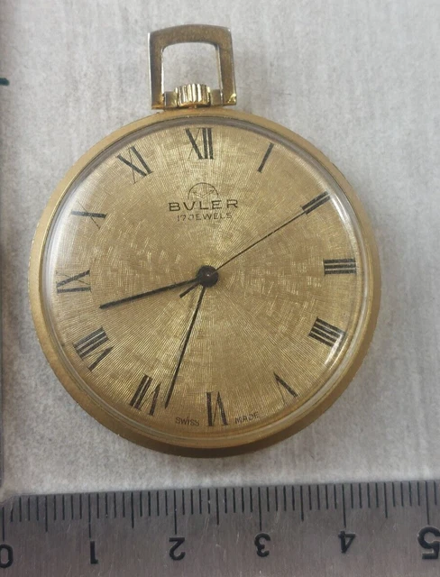 Montre Gousset Ancienne Revue Thommen GT - 17 Rubis, Plaqué Or - Occasion (usures)