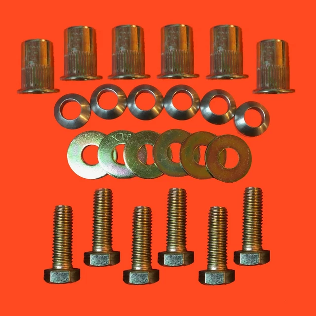 JEEP WRANGLER SKID Plate Transmission Mounting Nutserts & Bolts YJ/TJ