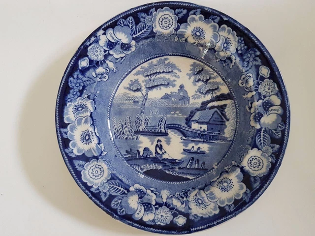 Antique Dish Chine.olddish China Gold Delft? 19 18th Century English