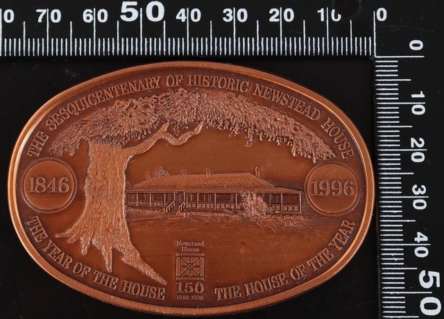 Australia 1996 150th Anniv of Newstead House 10th Anniv Qld Numismatic Soc Medal