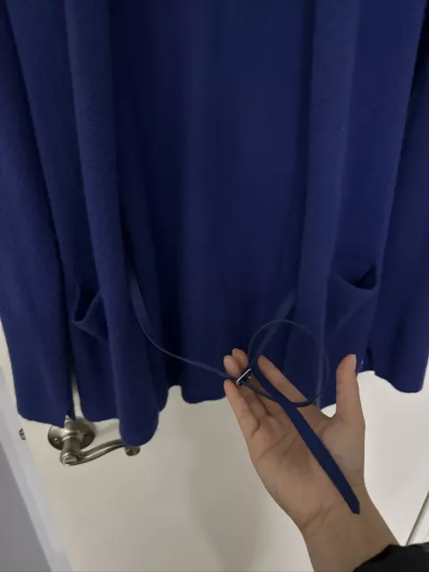 LORO PIANA ITALY Sz 40 Cardigan cashmere blue!! $299.00 - PicClick