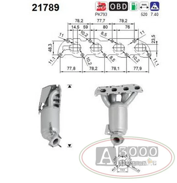 Catalizzatore Con Marmitta Opel Crossland 1.6 Cdti - 33435 | SC Ricambi - Foto 6