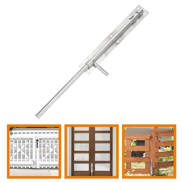 French Door Lock Fence Gate Drop Rod Barn Door Lock for Locking Home Office Door