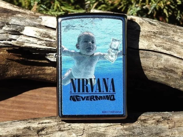 Nirvana Zippo Lighter - Nevermind - Kurt Cobain - Dave Grohl - Rare - Grunge