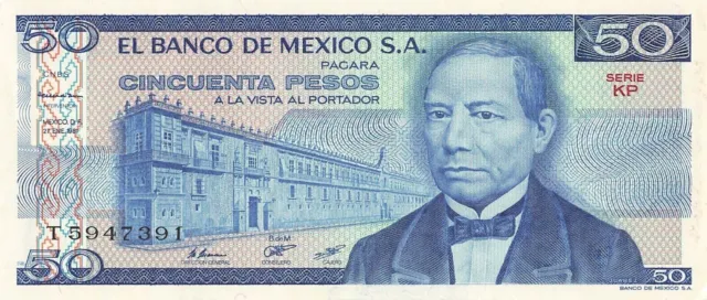 Mexico 50 Pesos 1981 UNC