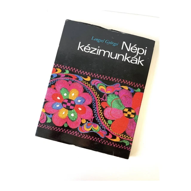 Libro de bordado húngaro de colección, libro de arte popular húngaro