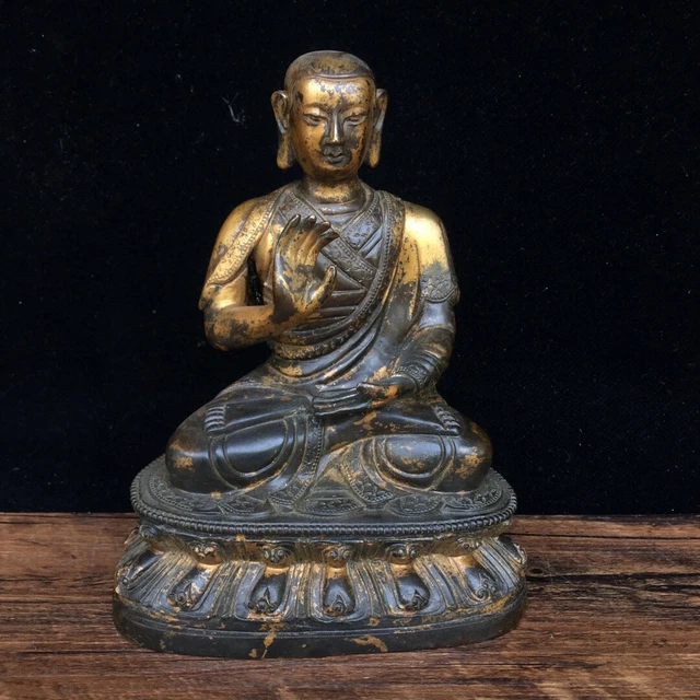 Chinese Exquisite Handmade Buddha Bronze Statue