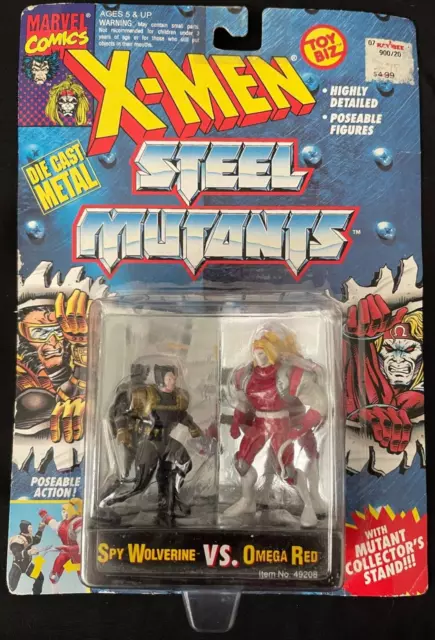 ToyBiz Marvel X-Men Die Cast Steel Mutants Wolverine VS Omega Red