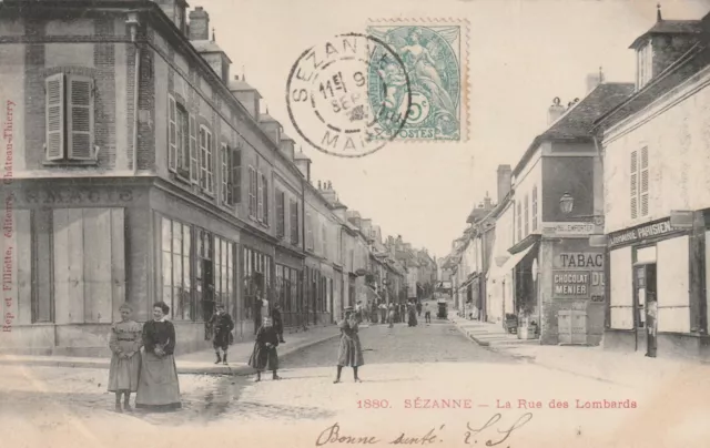 CPA 51 SEZANNE La Rue des Lombards