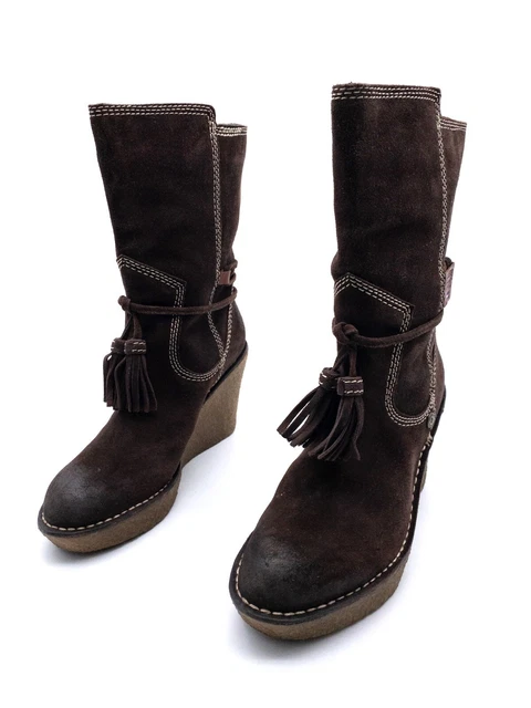 TOMMY HILFIGER BOTTES cavali re en cuir marron pointure 36 EUR 45