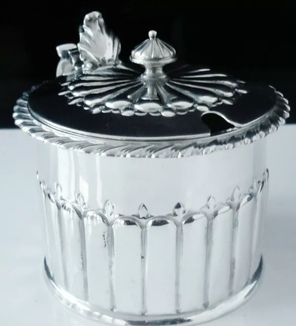 Large Antique Sterling Silver Mustard Pot, London 1797, George Gray
