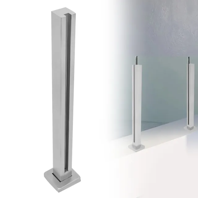304 Stainless Steel Glass Corner Railing Post,Stairs/Deck Balustrade Post 35.8”