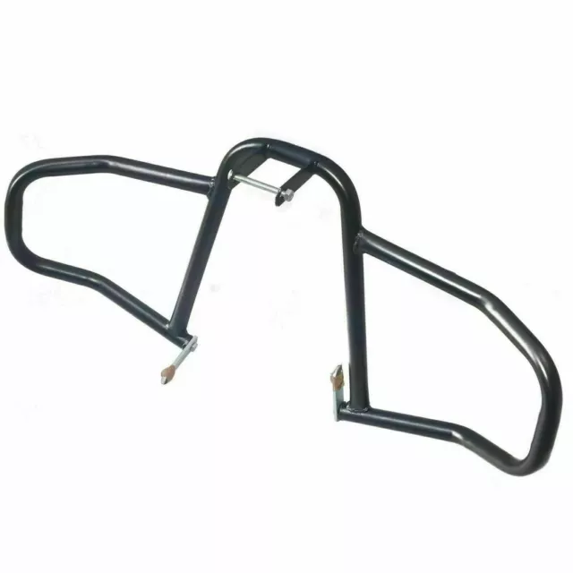 Motore Gamba Protezione Colpo Barrette Nero Pittura Per Reale Enfield Himalayano