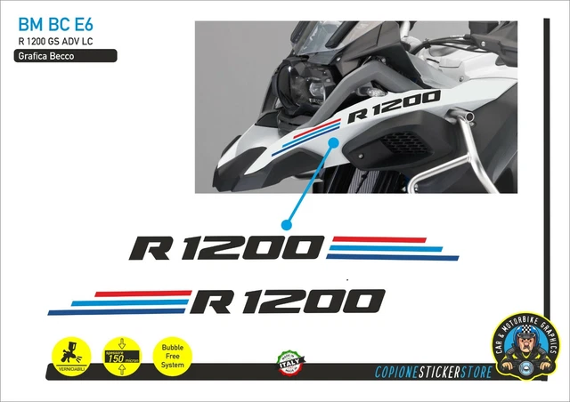 3 Autocollants Réfléchissants Pour Garde-Boue Arrière R 1200 / 1250 GS Adventure - Sécurité Moto De Nuit