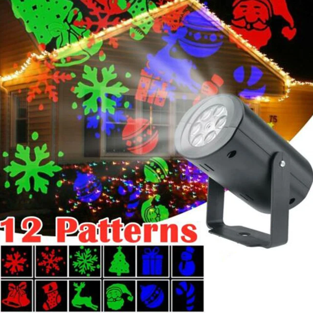 Projecteur de lumières de Noël LED Lampe de film de Noël de paysage extérieur