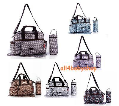 6 designs 3pcs Baby Nappy Changing Bags Diaper Bag Thermal Thermo Holder 9004