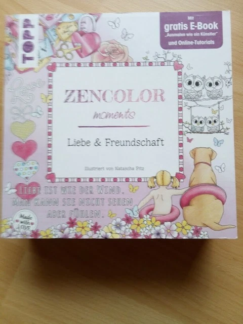 Malbuch Erwachsene Zencolor Moments Liebe und Freundschaft Malen Entspannung DIY