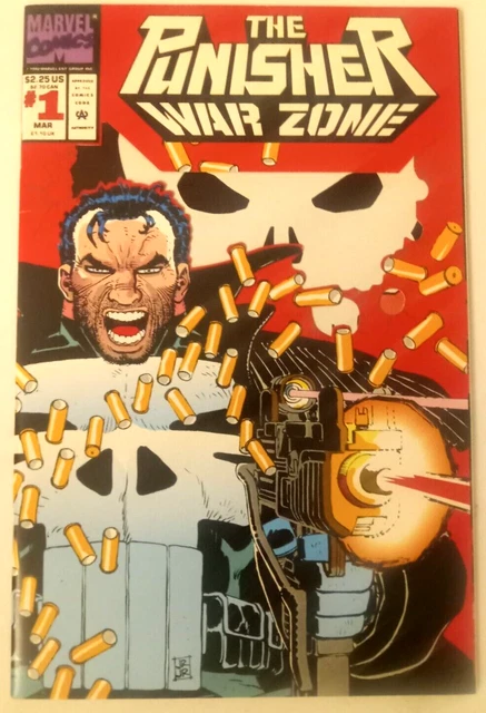 Marvel Comics The Punisher: War Zone #1 March 1992 Die-Cut Cover