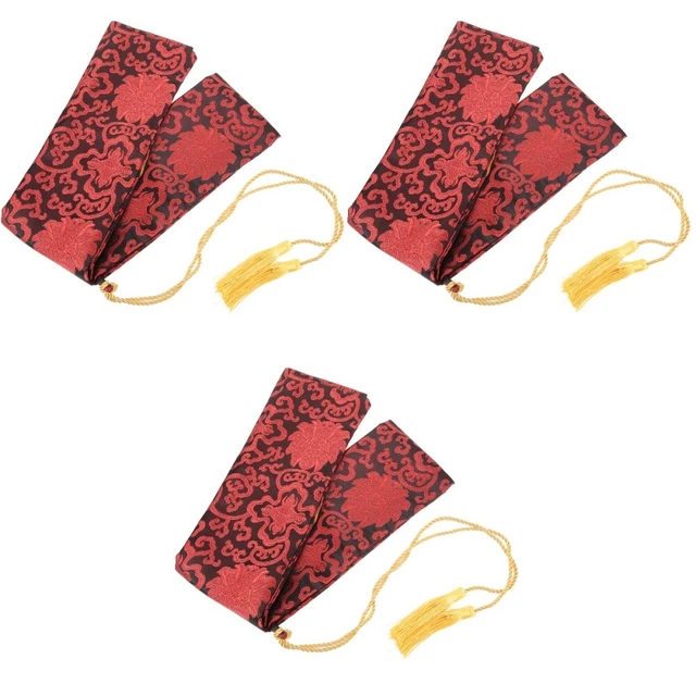 3x portable katanas pochette en soie pochette de rangement pour famille