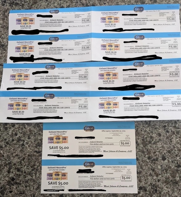 Enfamil Formula Coupons Checks