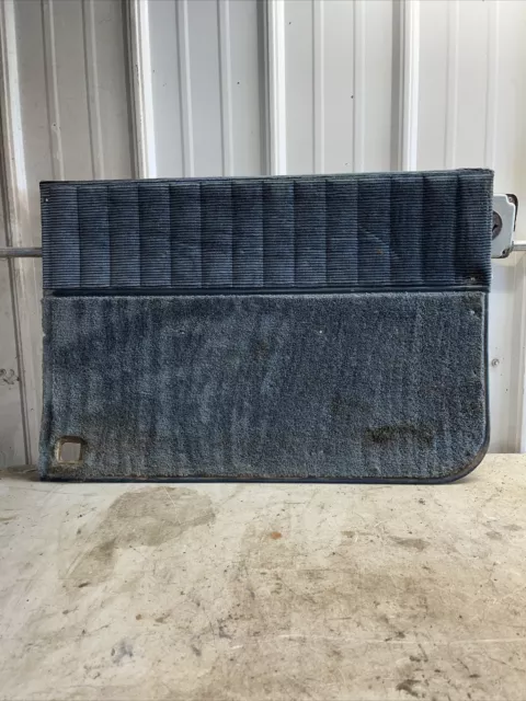 81 to 91 Chevy Suburban Rear Cargo Barn Door Right Carpet Door Panel Trim Blue
