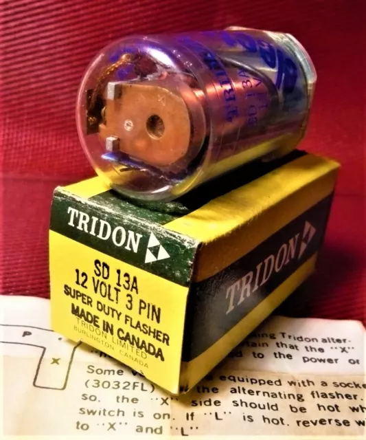 Vintage Tridon SD 13A Super Duty Flasher. 12 volt. 3 Pin. NEW !