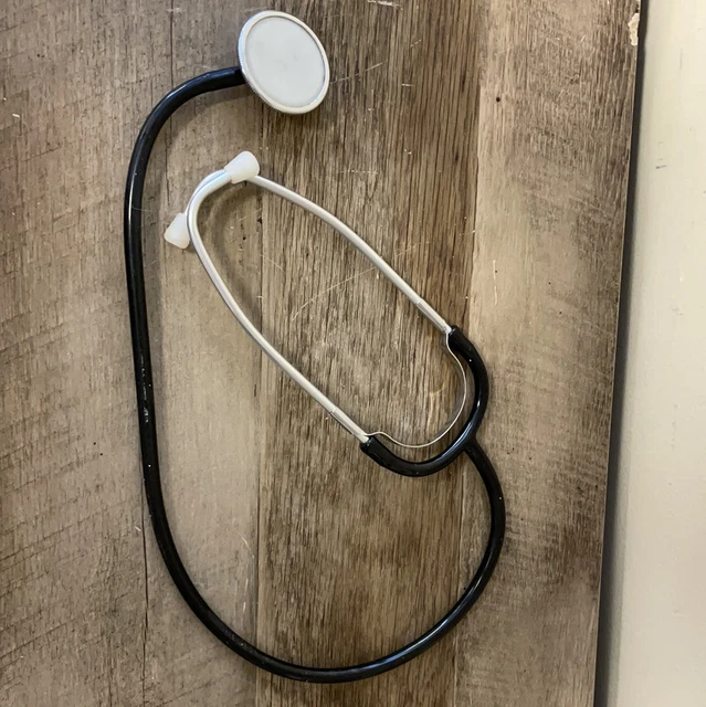 *Vintage Medical Tool STETHOSCOPE Black 30” Length