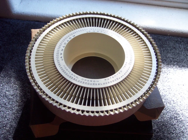 Rotary Slide GENUINE SAWYER ROTARY Carousel 100 Slide Projector Trays In Original ...