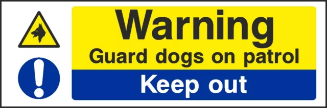 Guard Dogs Signs Stickers Caution Warning Danger Security [V6SECU0019] Beware