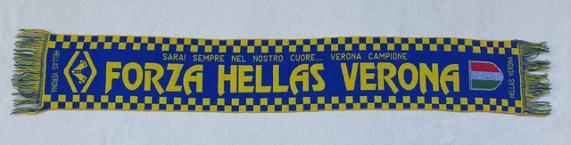Sciarpa Tifoso Verona Ufficiale - Jaquard, 140x20 Cm, Prodotto Licenziato, Per Tifosi