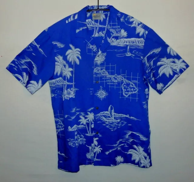 ROYAL CREATIONS Hawaiian shirt UK XL US L   48" 122 cm HE91